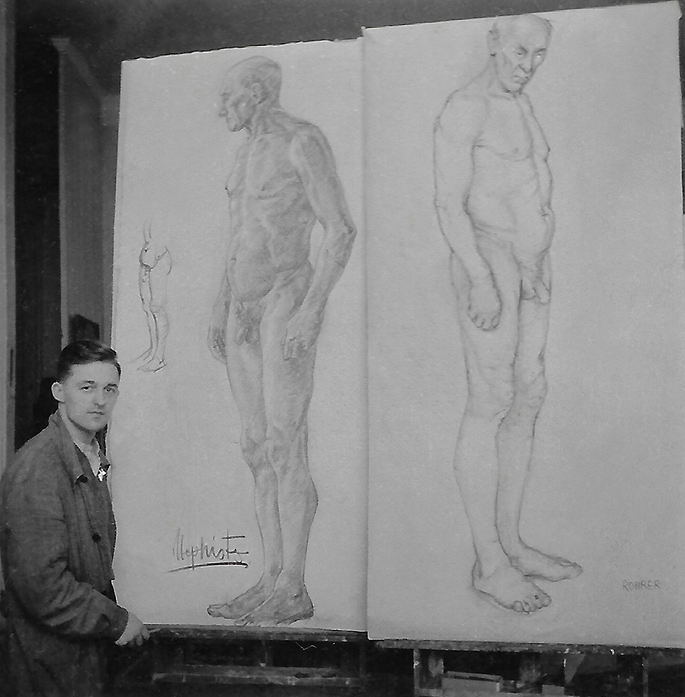 © Studium an der Akademie für bildende Kunst München (1941-44)